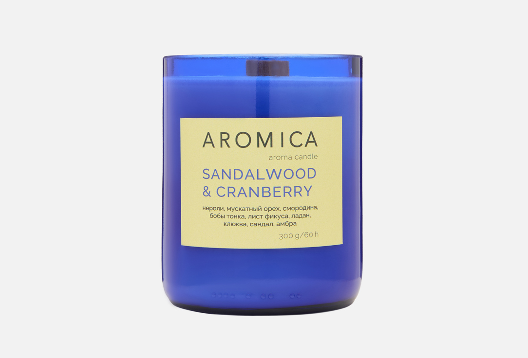 

Ароматичская свеча AROMICA, Sandalwood & Cranberry 300 г