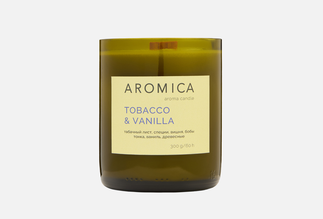 

Ароматичская свеча AROMICA, Tobacco & Vanilla 300 г