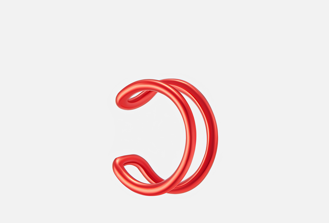 Изображение товара Серебряный кафф double красный с покрытием KLIAR для женщин