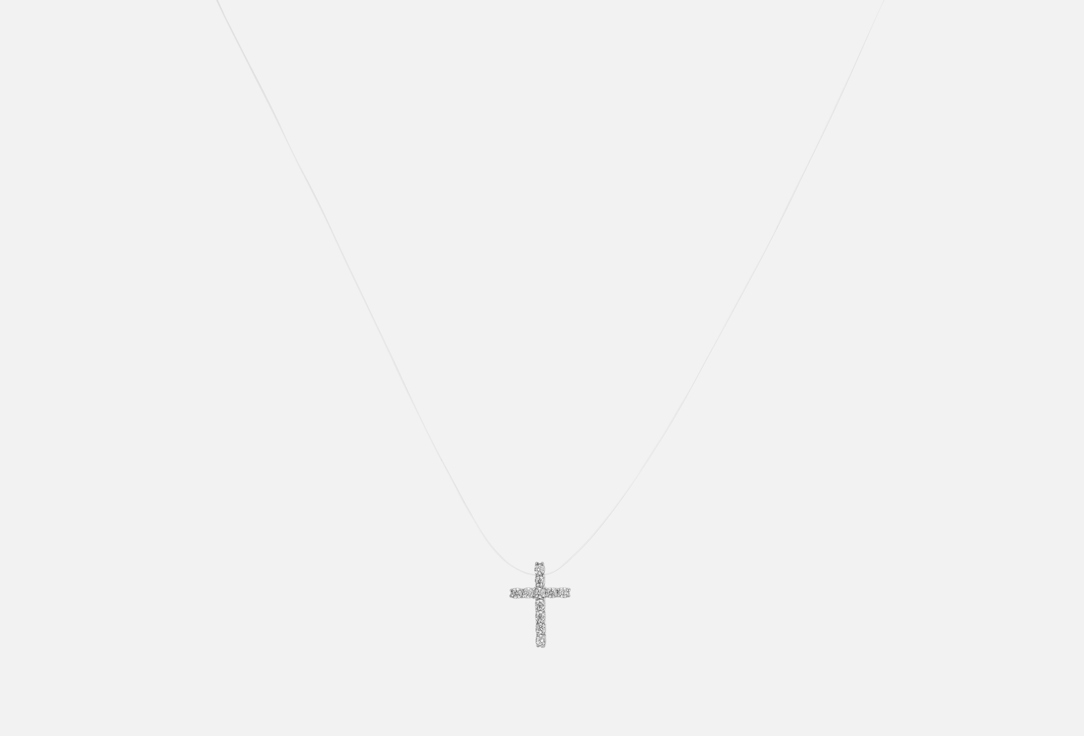 

Колье серебряное CHEEKY ME, White cross in weightlessness 1 шт