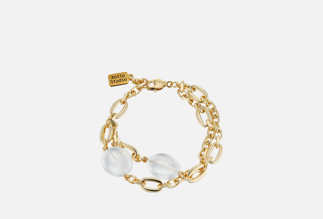 Изображение товара Браслет-цепочка из натурального горного хрусталя с позолотой Kotlo Studio