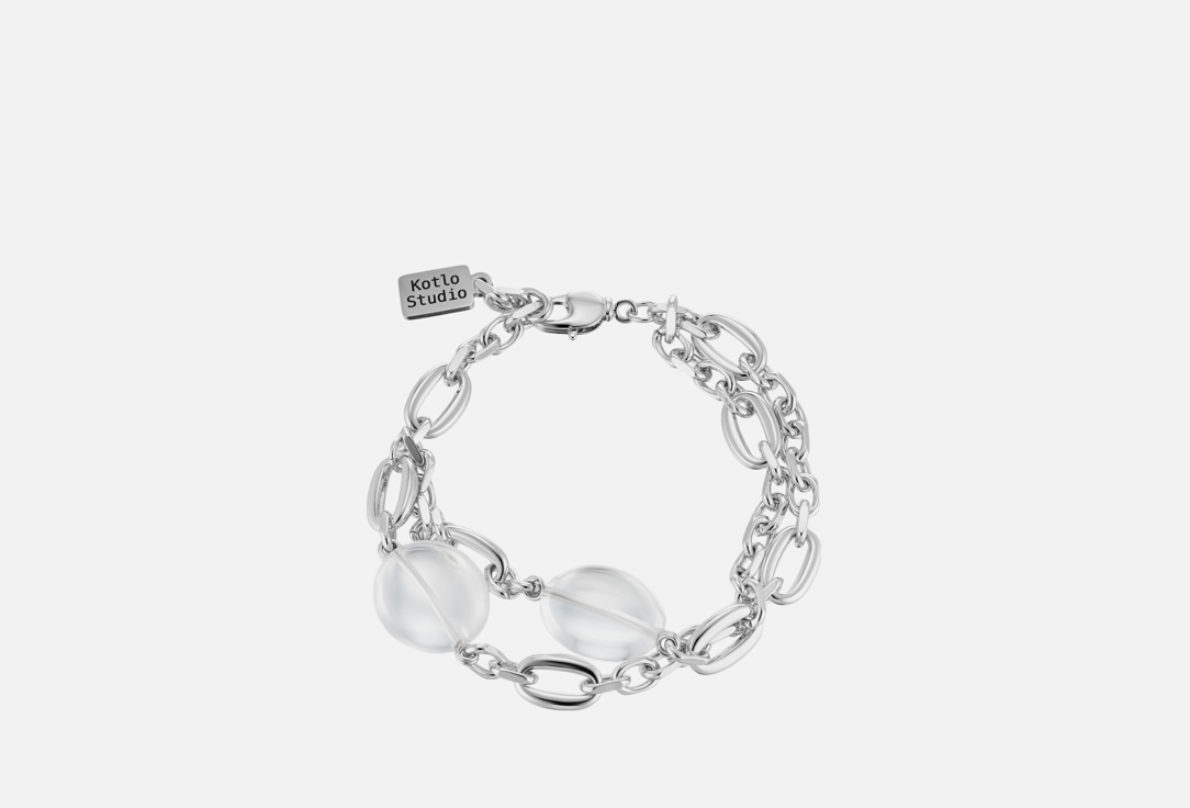 Изображение товара браслет-цепочка Kotlo Studio Crystal Bubbles Silver-Clear