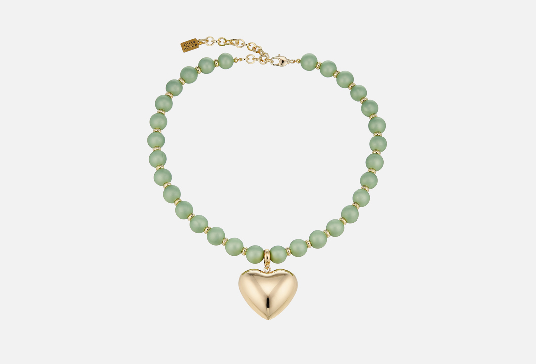 Изображение товара Колье Kotlo Studio Swanky Heart Gold-Green