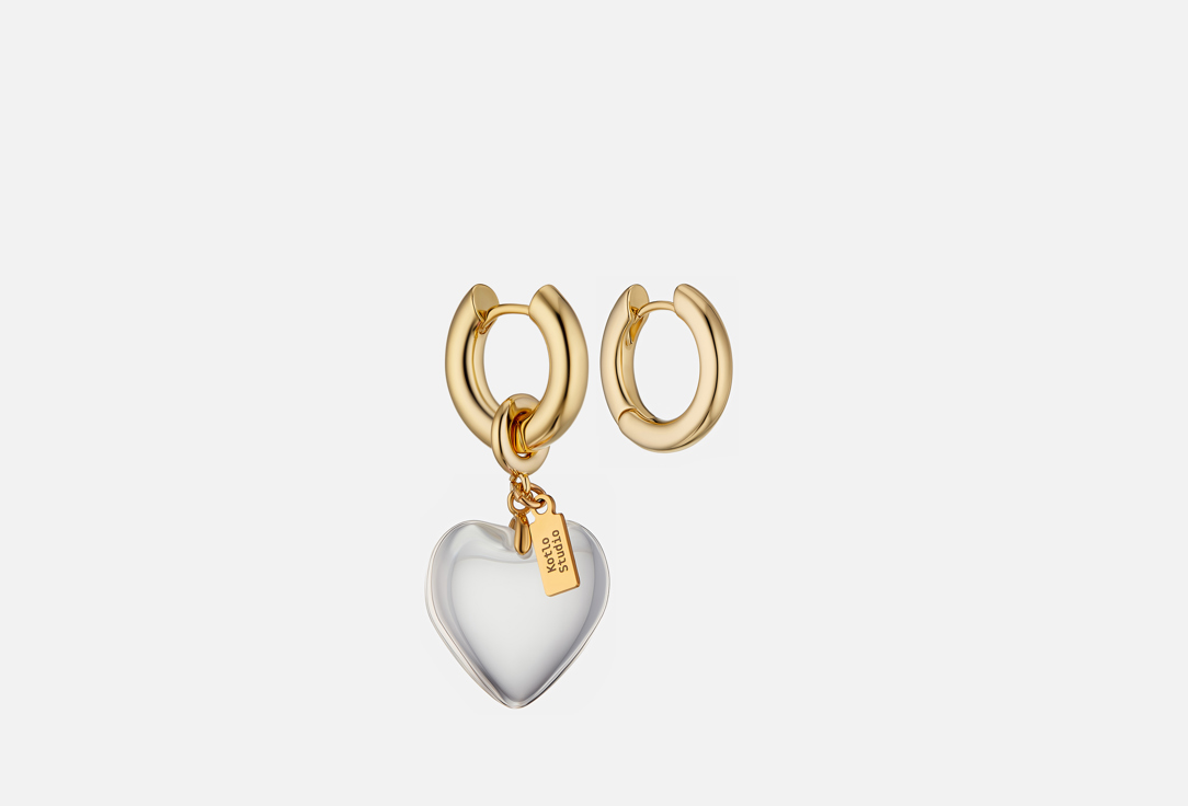 Изображение товара серьги Kotlo Studio Sweetheart Mini Gold-Clear