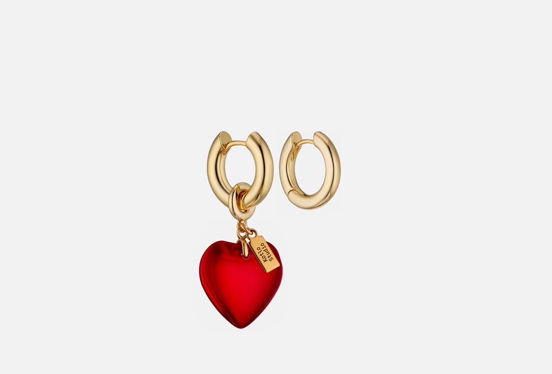 Изображение товара серьги Kotlo Studio Sweetheart Mini Gold-Red