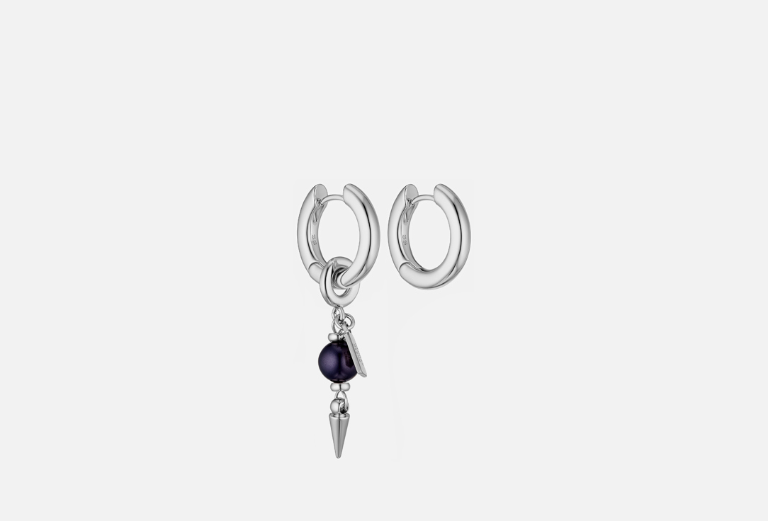 серьги KOTLO STUDIO Piece Of Punk Silver-Blue 2 шт