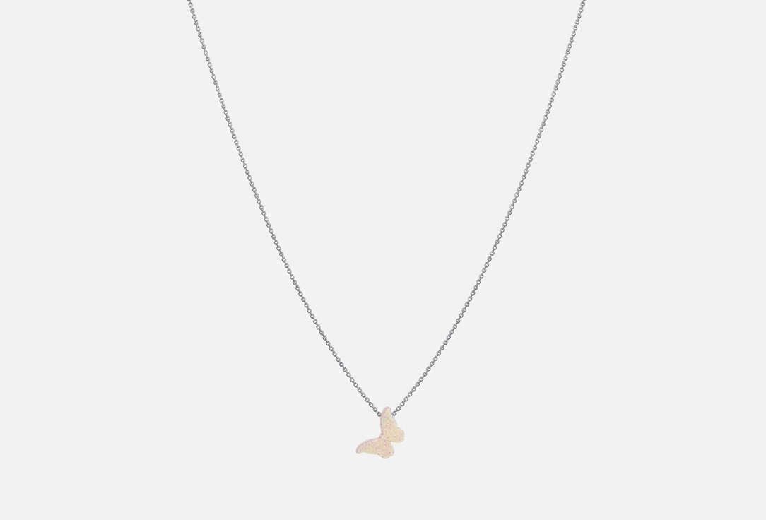 Изображение товара Серебряное колье Sky Jewells butterfly pink с опалесценцией для женщин