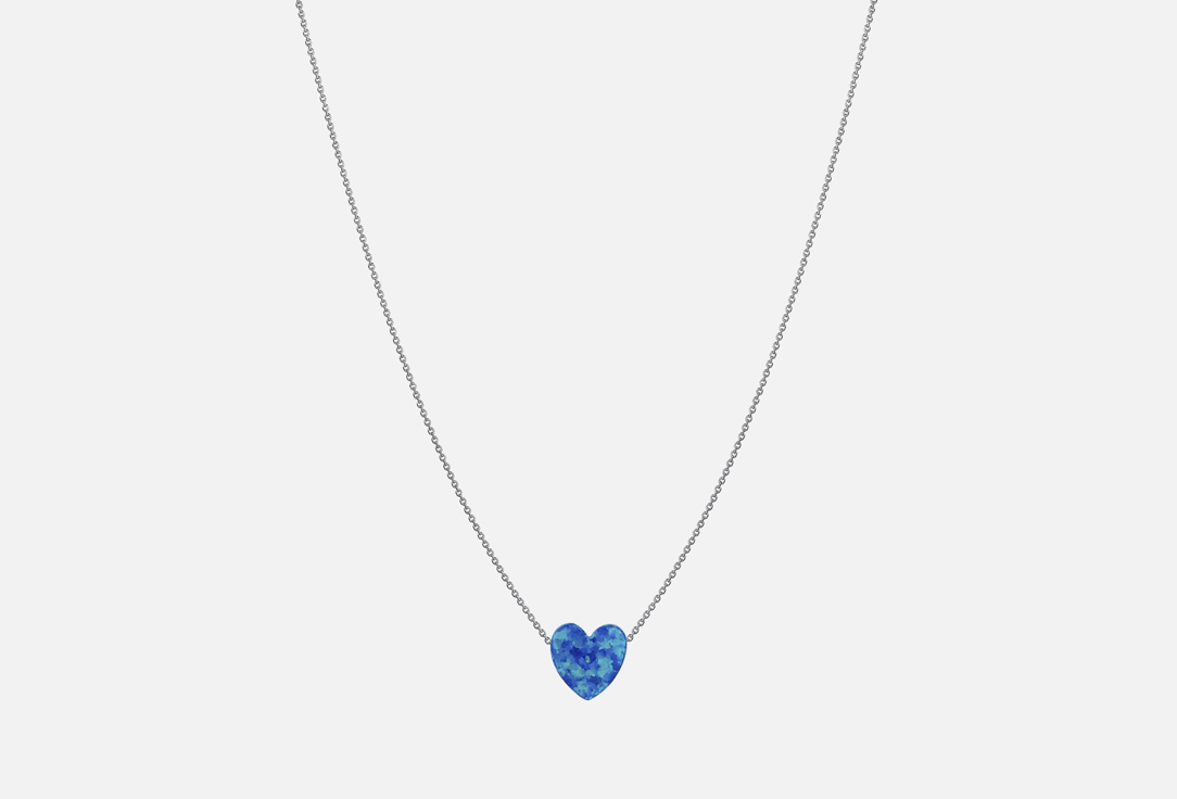 Изображение товара колье серебряное Sky Jewells heart dark blue