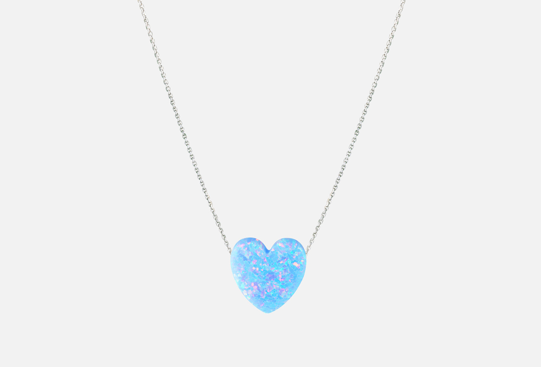 Изображение товара Колье серебряное Sky Jewells heart sky blue с опалом