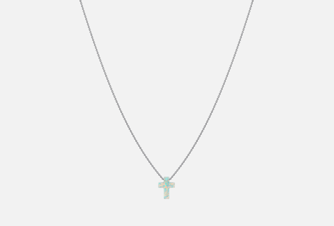 Изображение товара Колье серебряное Sky Jewells cross turquoise