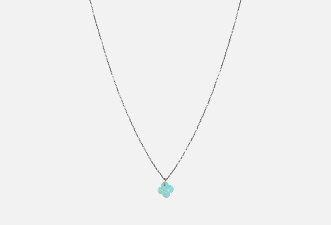

колье серебряное SKY JEWELLS, Clover turquoise on the beyl 1 шт