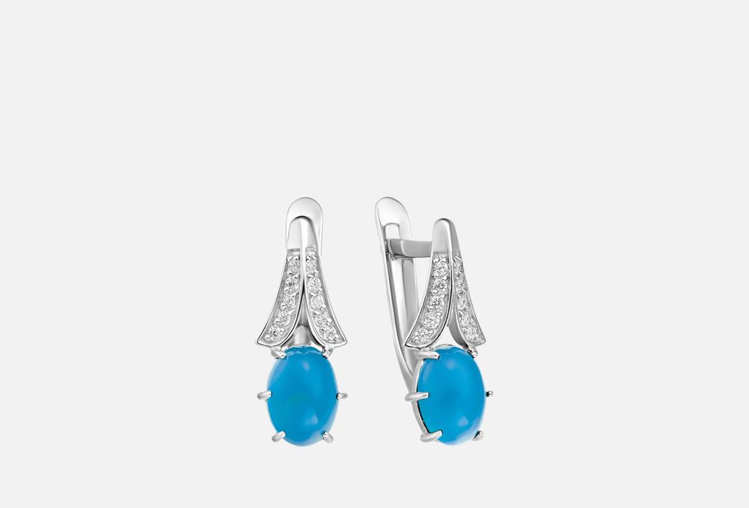 Изображение товара Серьги серебряные Pepela Jewelry green agate