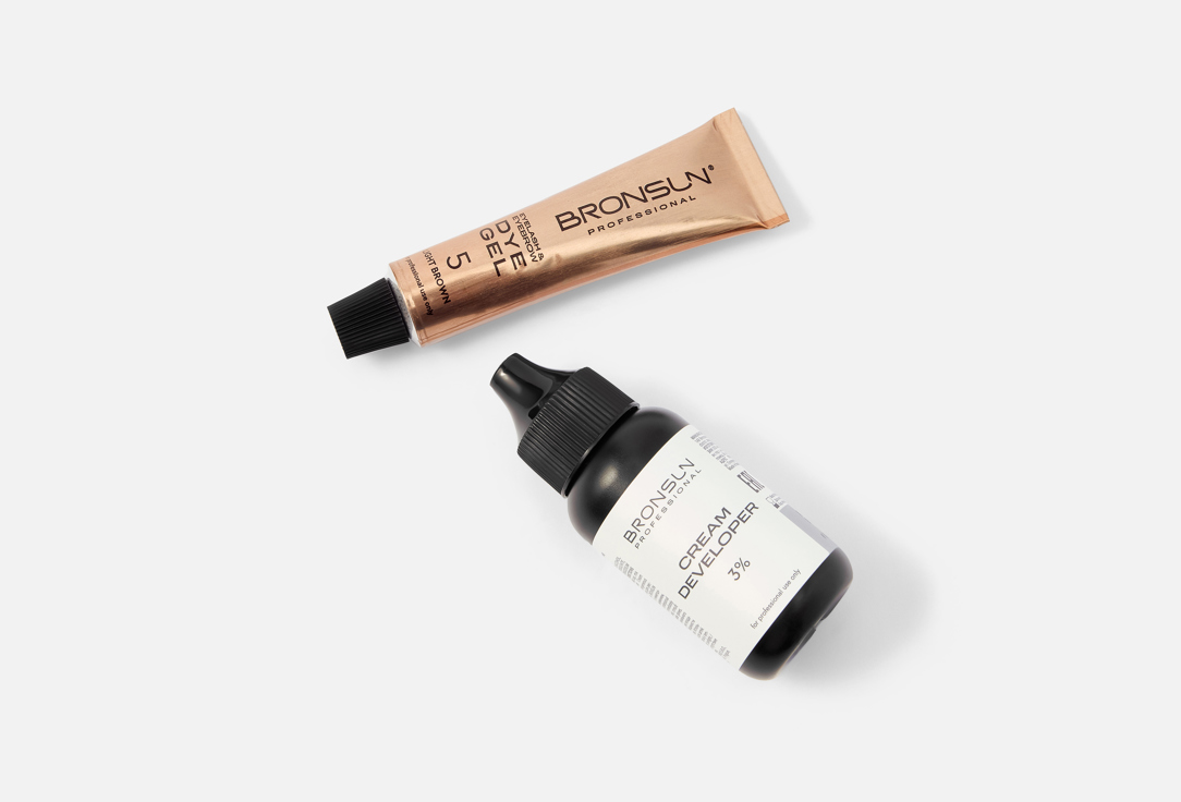 

Набор для домашнего окрашивания бровей и ресниц INNOVATOR COSMETICS, Коричневый, BRONSUN Eyelash and Eyebrow Dye Home Kit 33 г