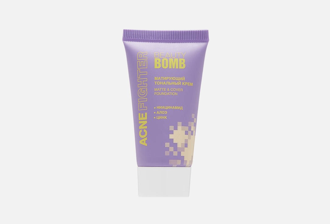 Тональный крем для лица BEAUTY BOMB Matte & cover foundation acne fighter 25 мл