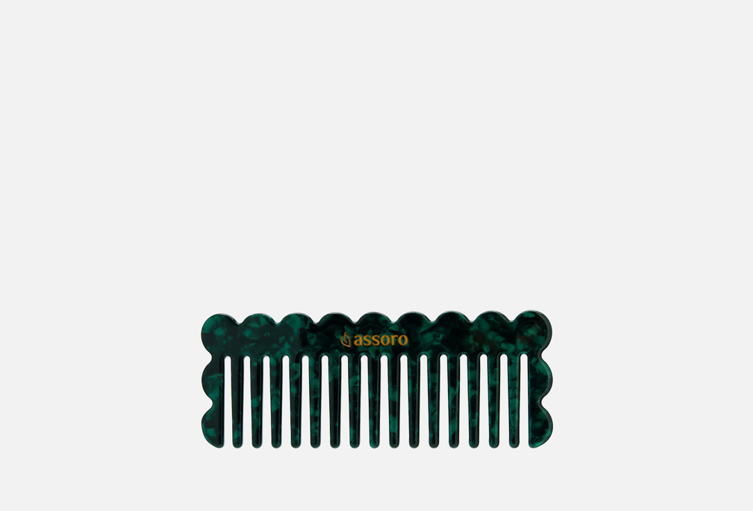 Изображение товара Гребень для волос Assoro Malachite