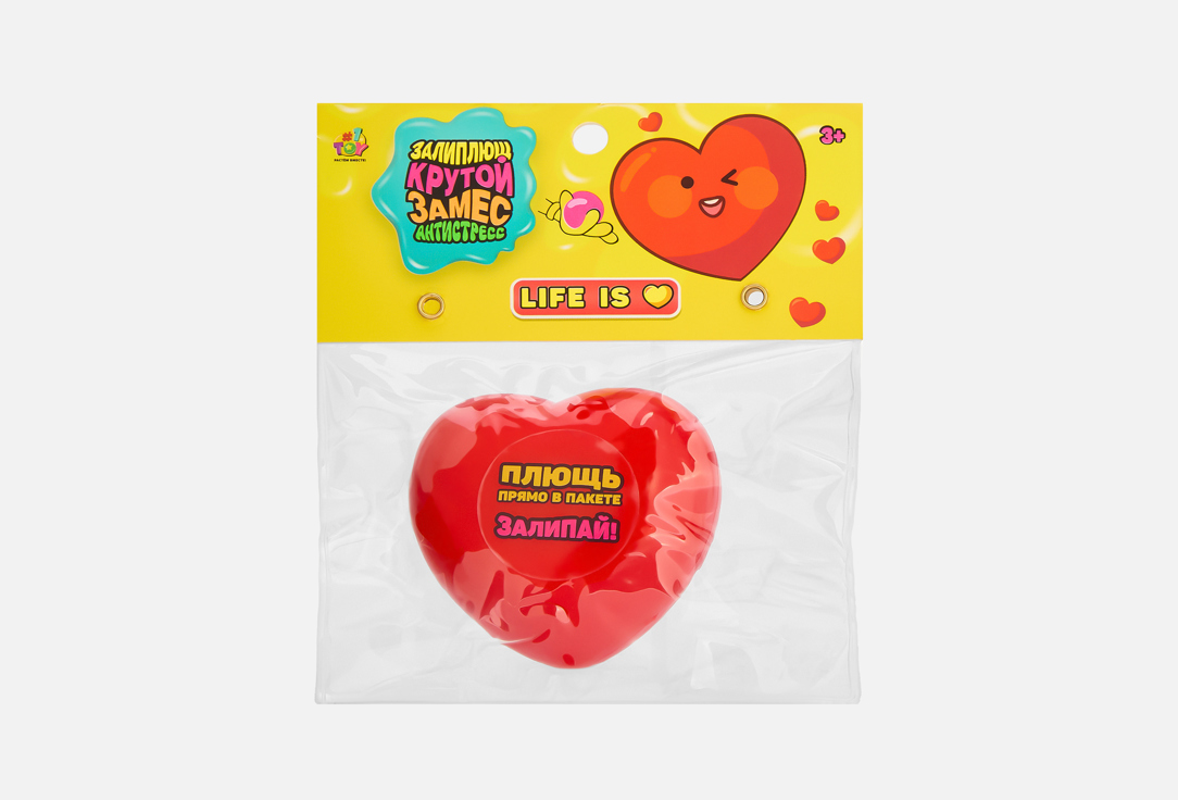 Изображение товара Игрушка-антистресс 1TOY Крутой замес Залиплющ Life is