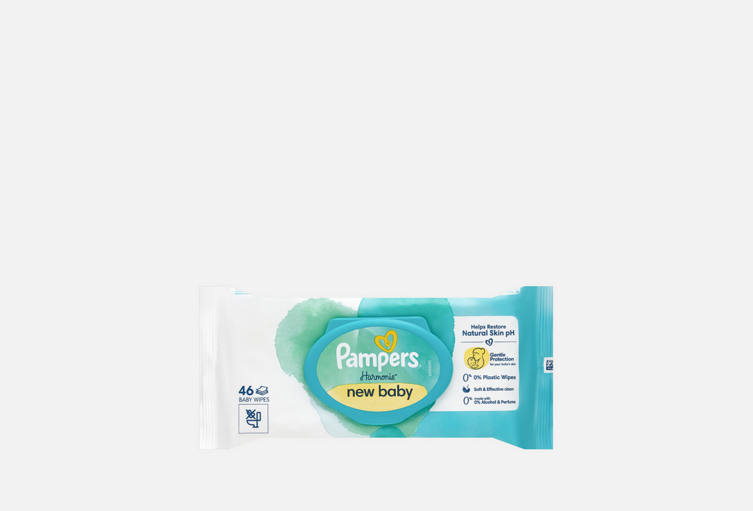 Изображение товара Влажные салфетки для новорожденных Pampers Harmonie
