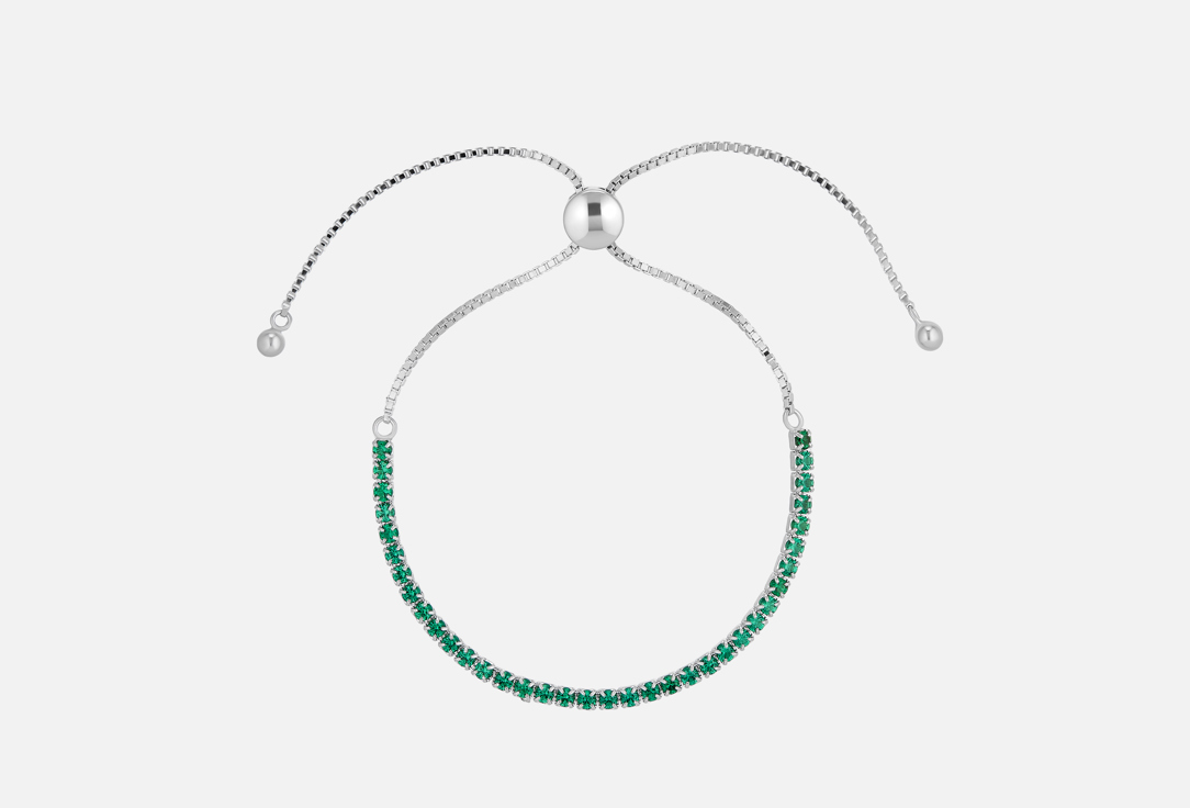 Изображение товара Браслет серебряный Mendel Green puff