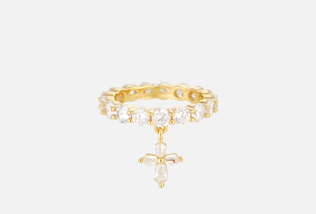 Изображение товара Кольцо серебряное Mendel Cross gold