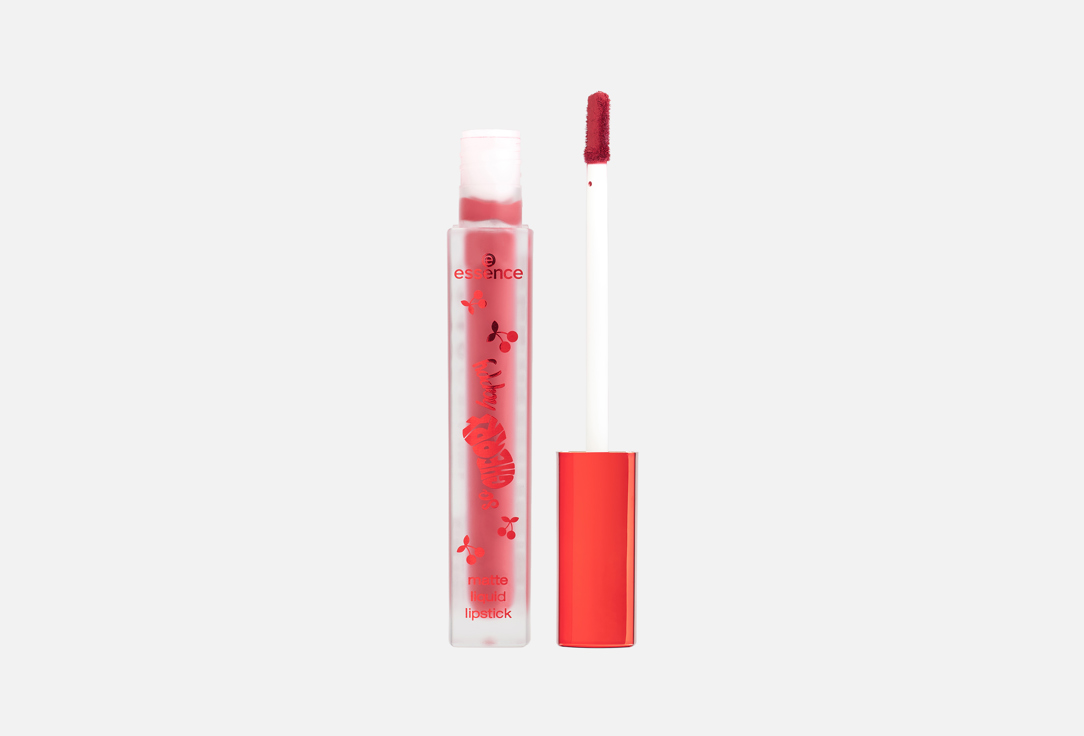 

Жидкая губная помада ESSENCE, Красный, So cherry happy matte liquid lipstick 4 мл