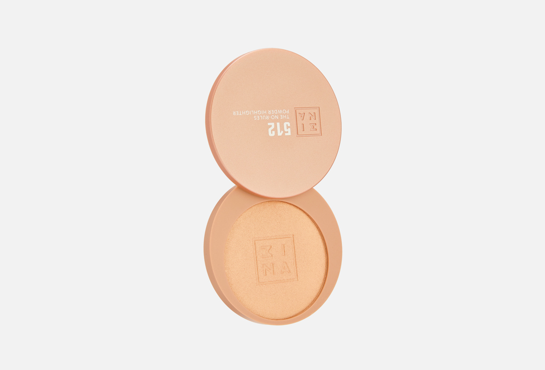 Изображение товара Пудровый хайлайтер для лица 3INA THE NO-RULES POWDER сияющий эффект