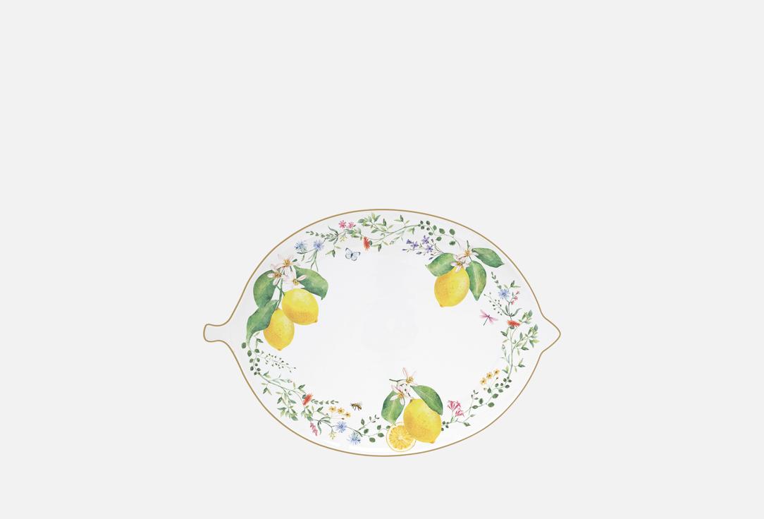 Изображение товара Блюдо овальное Easy Life Цветы и лимоны, Fleurs et Citrons, 30х21,5 см