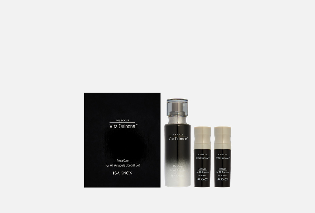 Набор сывороток для выравнивания тона кожи лица ISA KNOX AGE FOCUS Mela Care For All Ampoule 3 шт