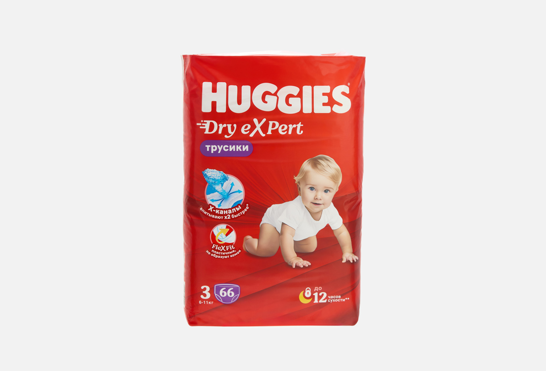 Изображение товара Подгузники трусики для детей Huggies Dry eXpert, M 6-11 kg