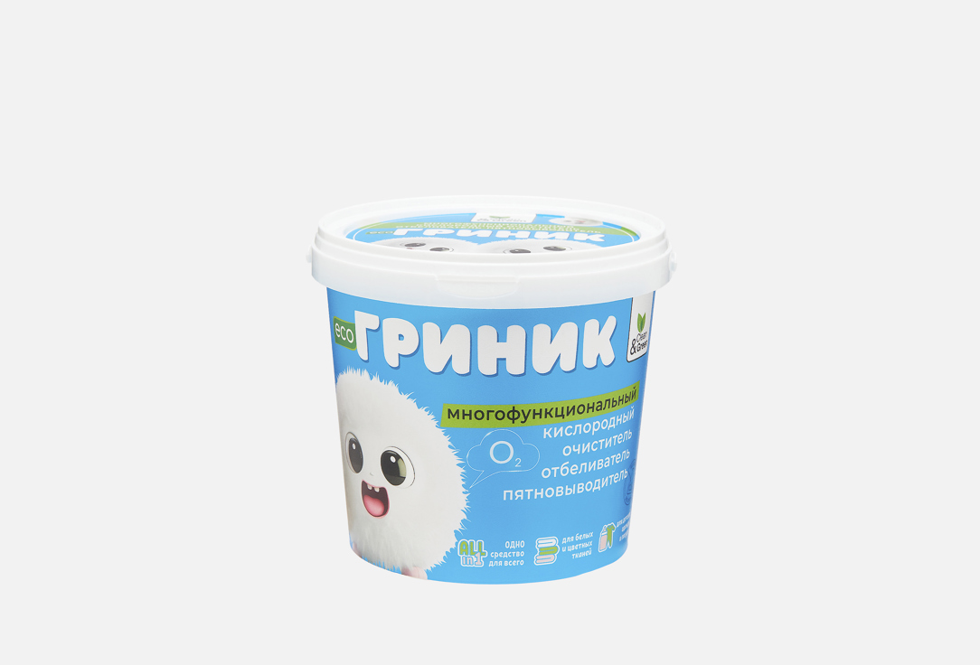 Изображение товара Кислородный пятновыводитель-отбеливатель-очиститель Clean&Green Гриник