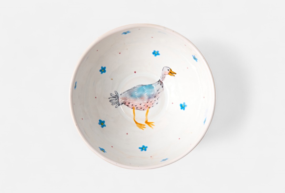 

Тарелочка глубокая ODARYADARYA, Принт, Гуси 1 шт