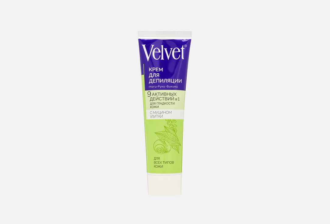 

крем для депиляции VELVET, 9in1 moisturizing, snail mucin 100 мл