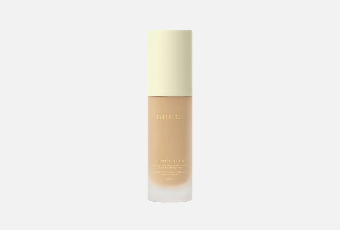 

Тональная основа для лица GUCCI, Бежевый, 24H WEAR BREATHABLE FOUNDATION LUMINOUS MATTE FINISH 30 мл