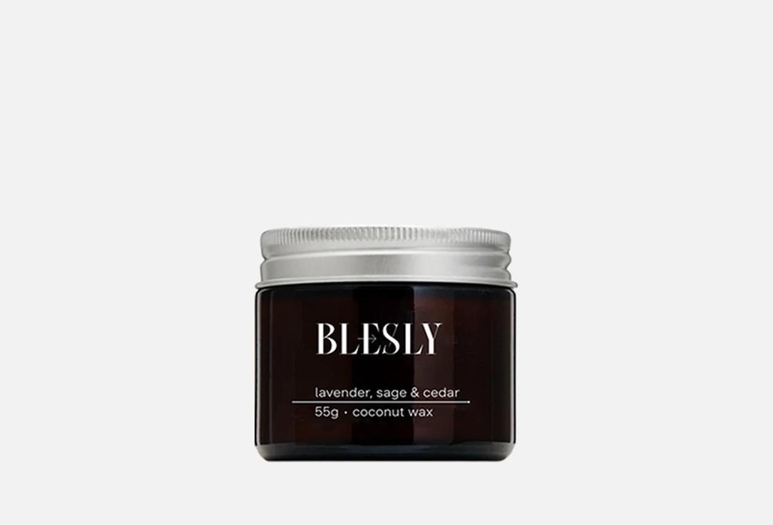 

Ароматическая свеча BLESLY, LAVENDER, SAGE & CEDAR 55 г