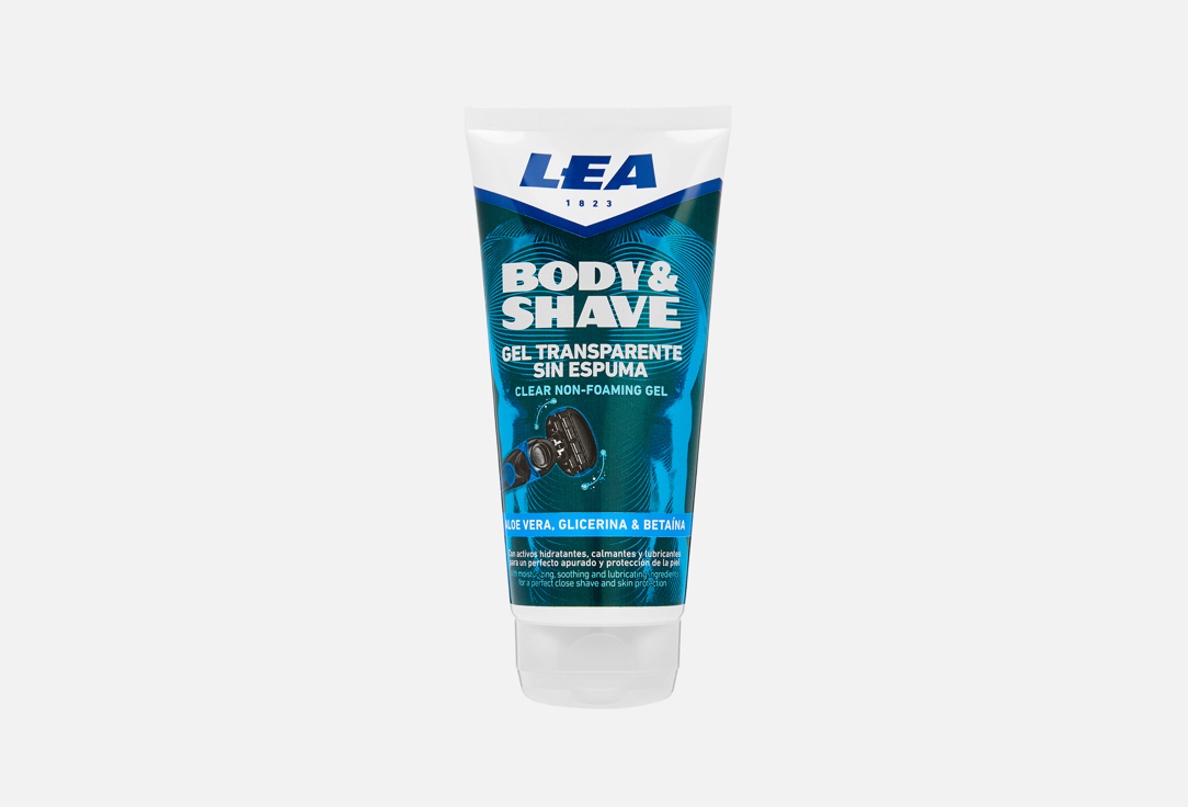

Гель для бритья прозрачный, непенящийся LEA, BODY & SHAVE 175 мл