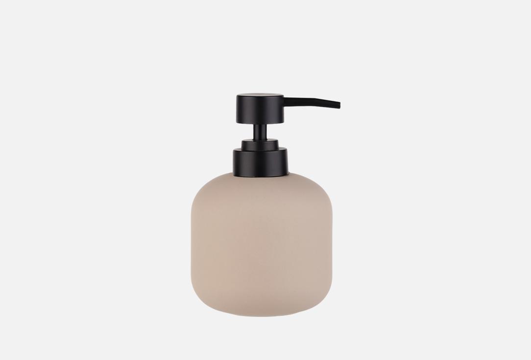 

Дозатор для жидкого мыла MOROSHKA, Бежевый, Terapy, 9х9х15 см, бежевый 1 шт