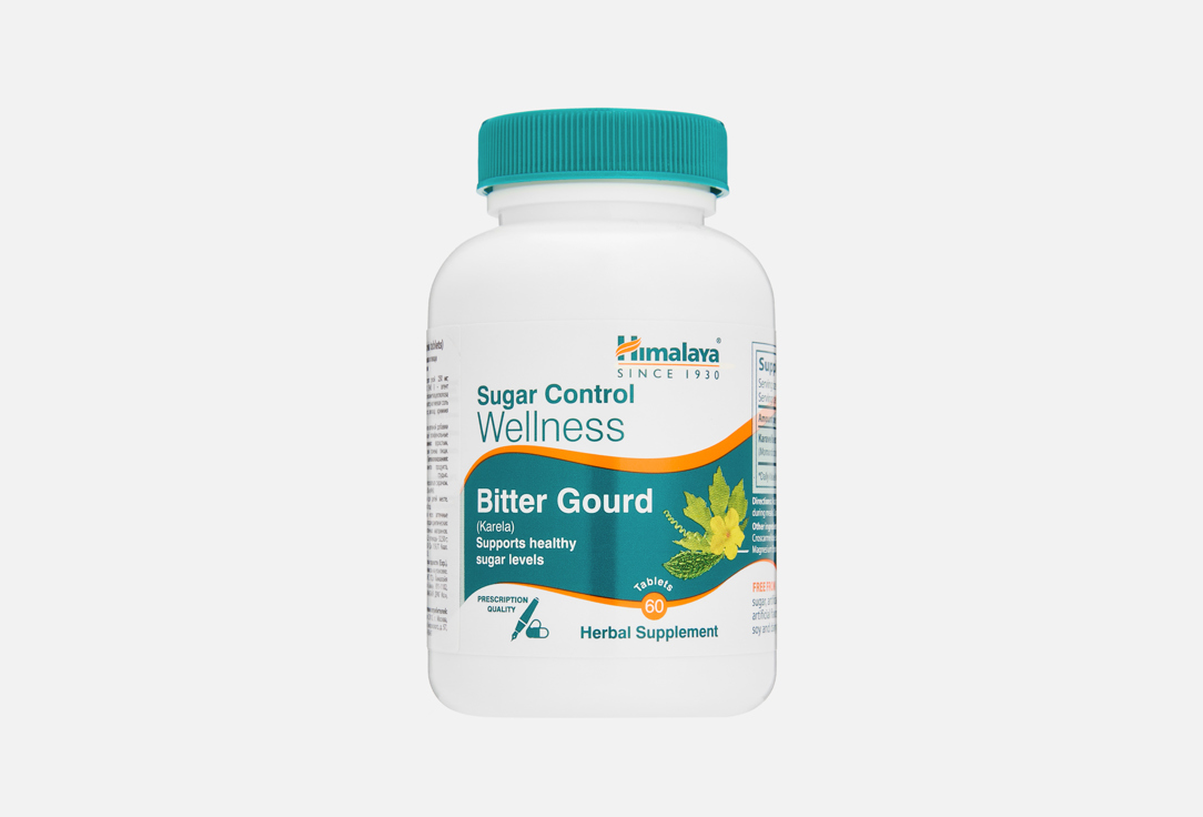 

БАД для поддержания уровня сахара в крови HIMALAYA WELLNESS, Экстракт Момордики харанции в таблетках 60 шт