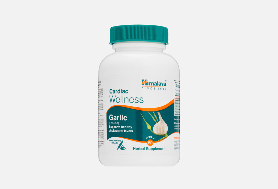 Изображение товара БАД для поддержки сердечно-сосудистой системы Himalaya Wellness экстракт чеснока в таблетках