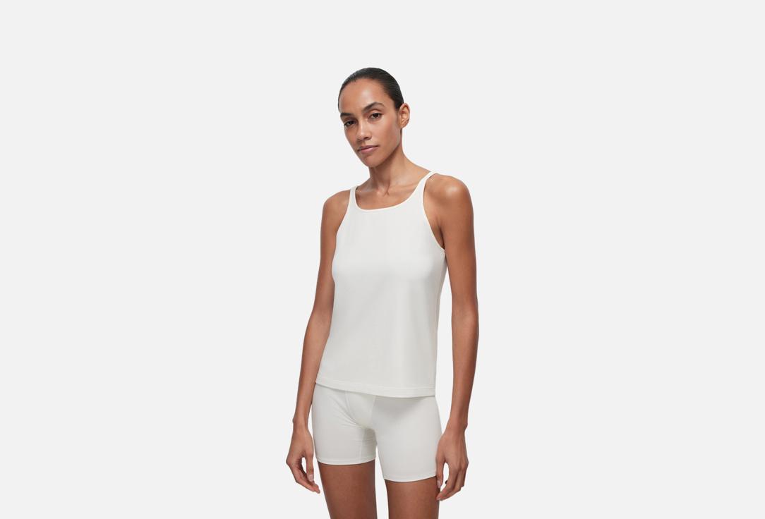 Изображение товара Домашняя майка Belle YOU молочная из мягкого трикотажа для женщин