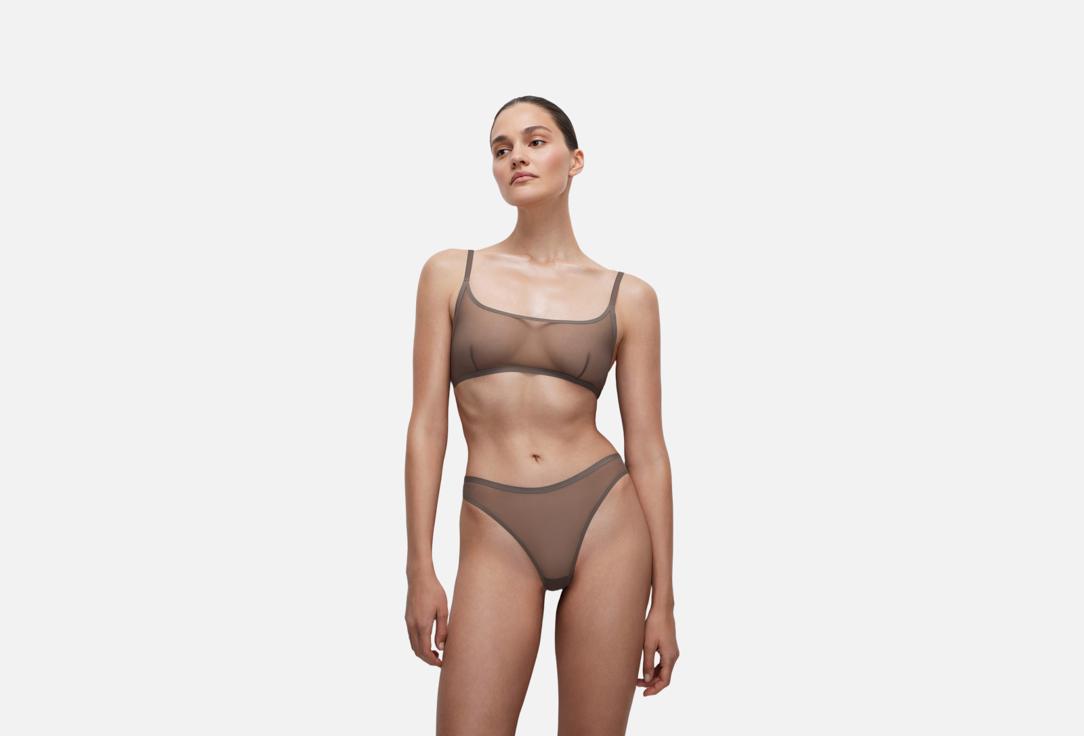 Изображение товара Бюстгальтер на тонких бретелях Belle YOU серо-бежевый