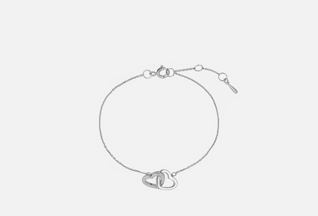 Изображение товара Браслет серебряный the Si Two hearts