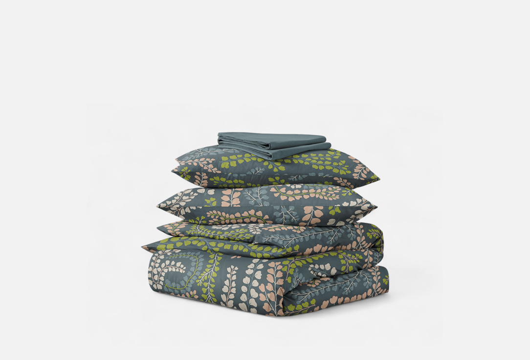 Изображение товара Комплект постельного белья Ночь Нежна Лабиринт растений из хлопка бязь 2-спальный