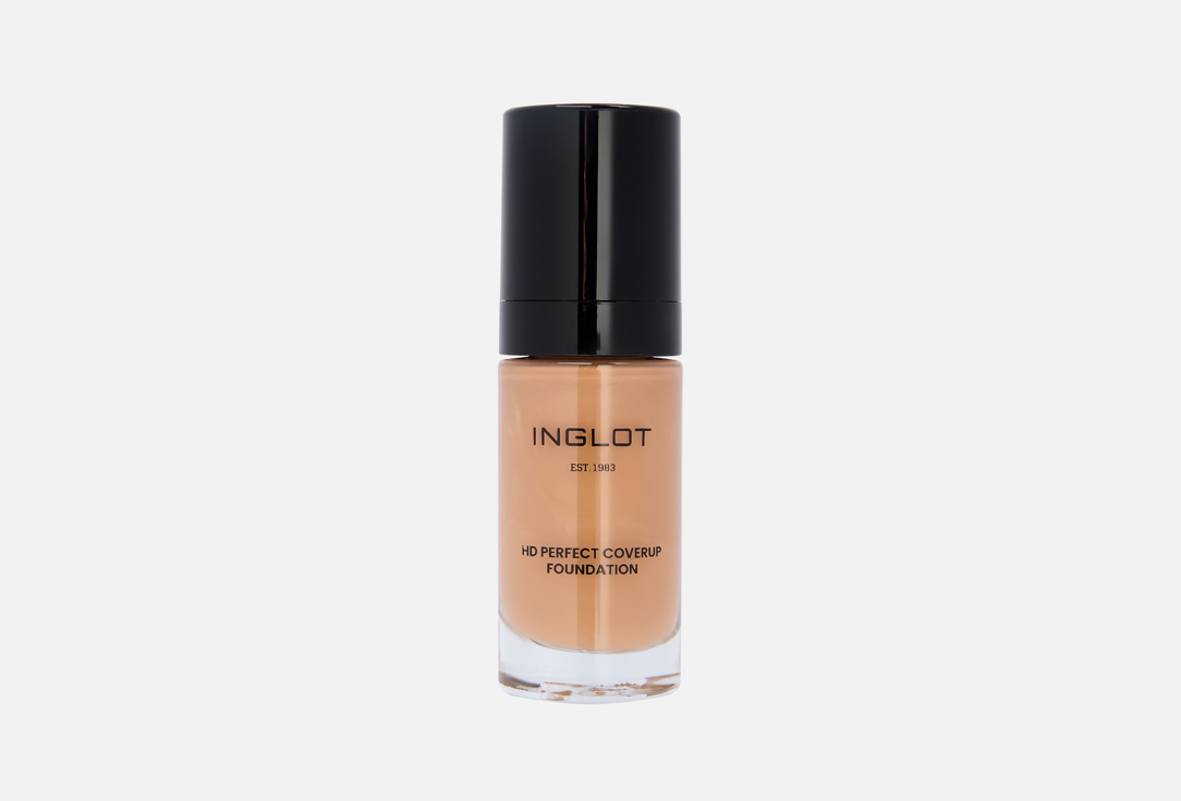 Изображение товара Тональный крем Inglot HD Perfect Coverup Foundation 30 мл - стойкое и маскирующее натуральное покры