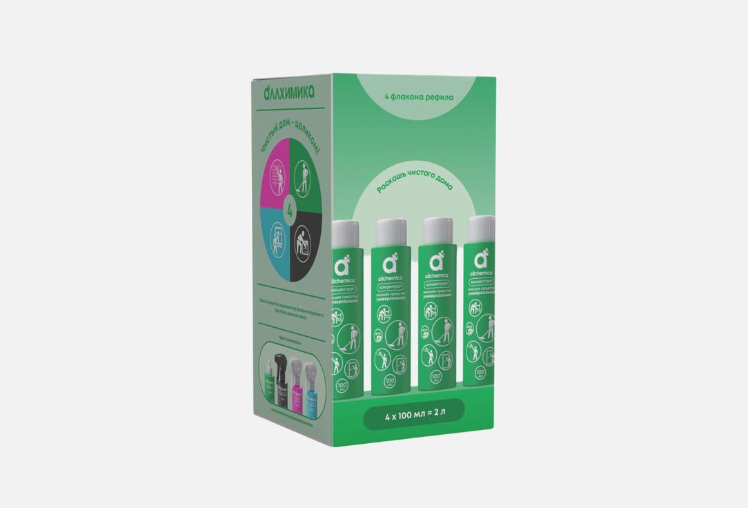 Чистящее средство, набор рефилов ALLCHEMICA Concentrated universal cleaning agent 4 шт