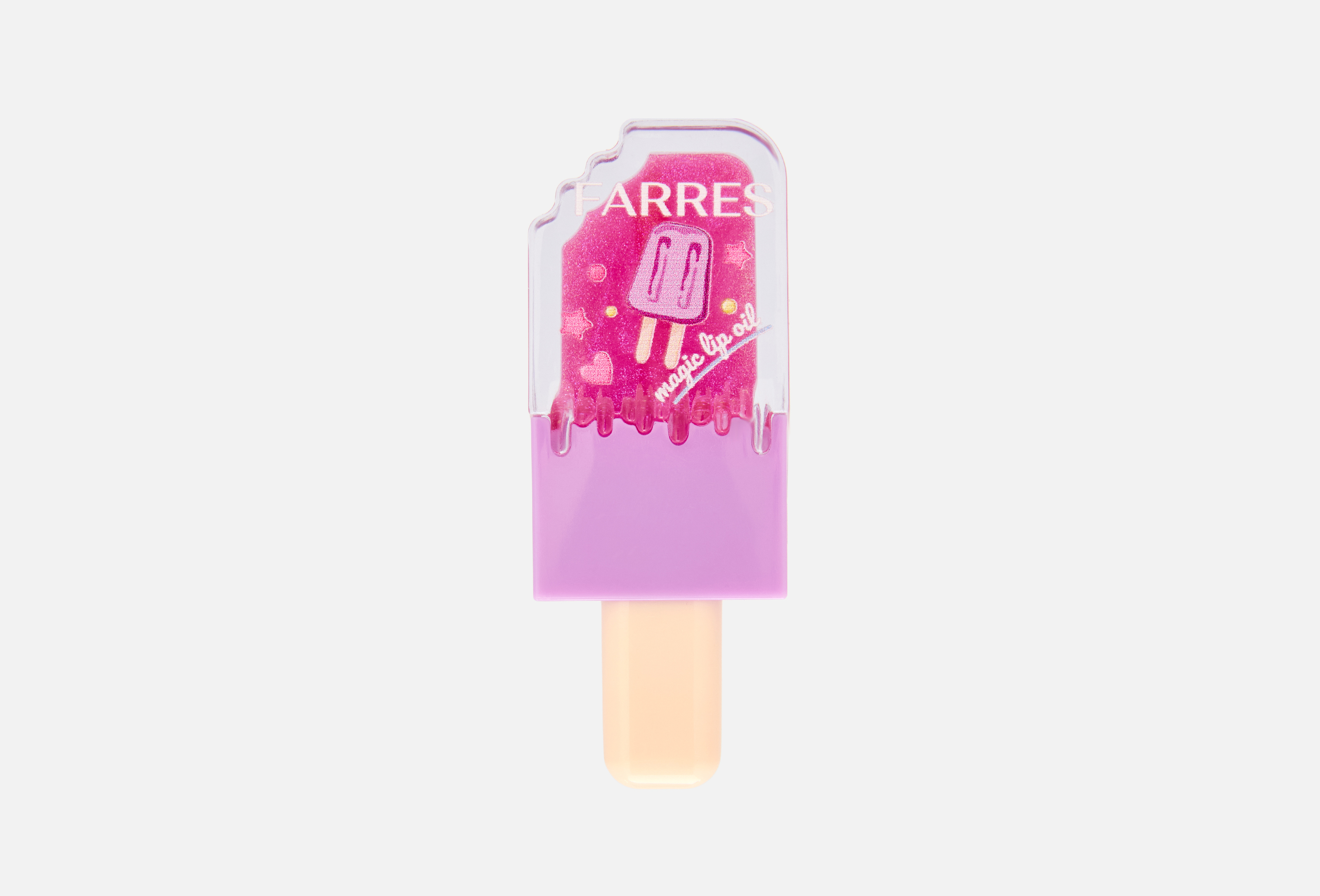 FARRES Блеск-тинт для губ Lip gloss-tint 02, Виноградный лед 6 г — купить, цена в Москве