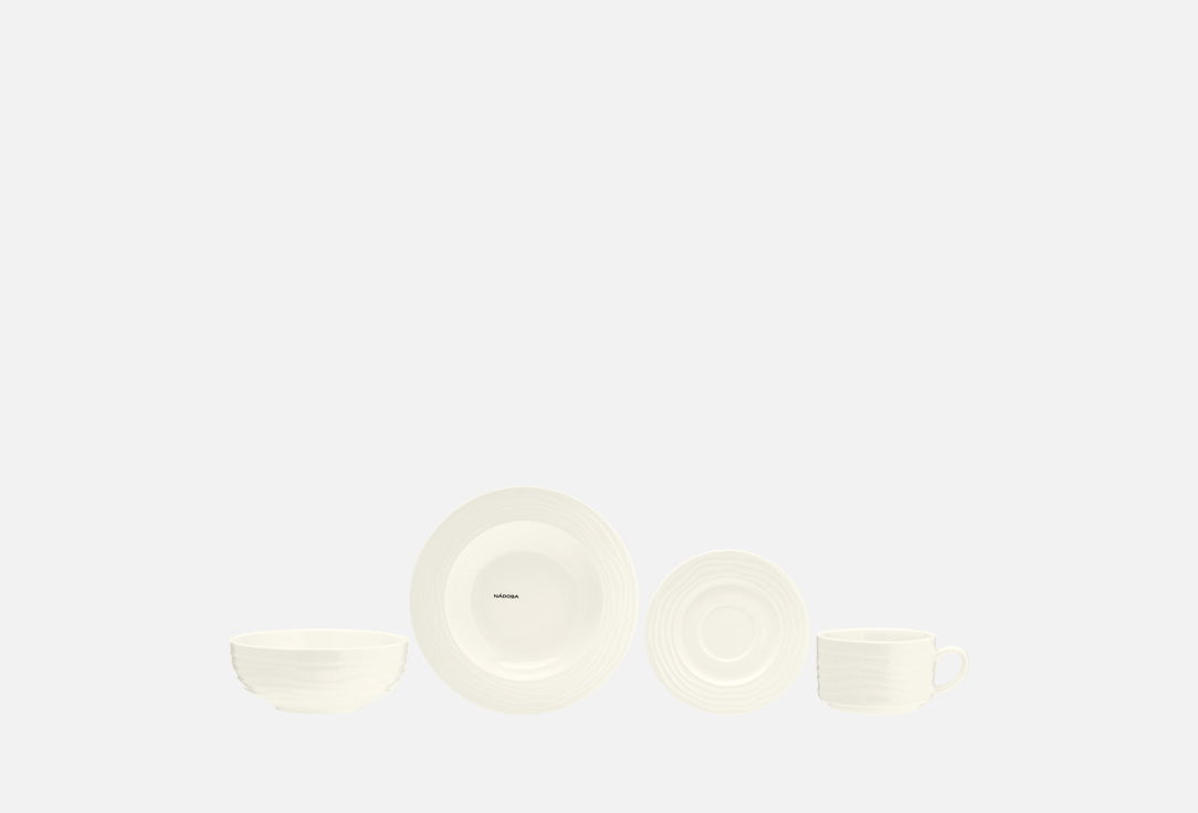 Изображение товара Столовый сервиз NADOBA AURORA на 4 персоны 20 предметов фарфор