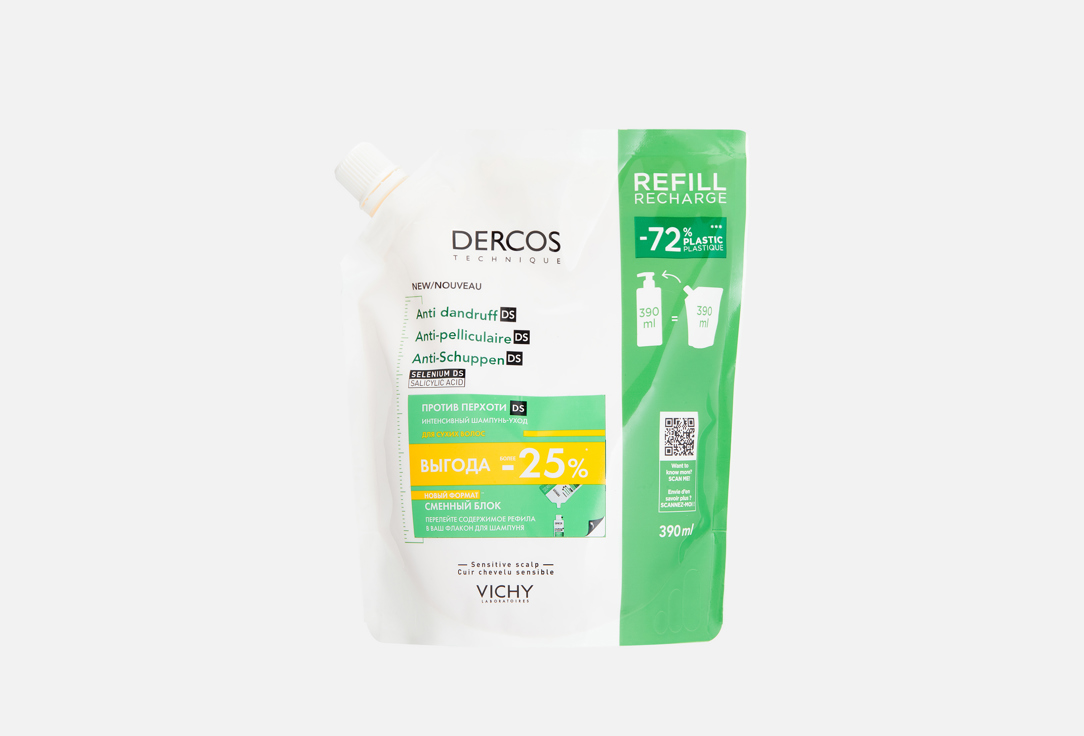 Изображение товара Рефил Шампуня против перхоти для сухих волос VICHY dercos