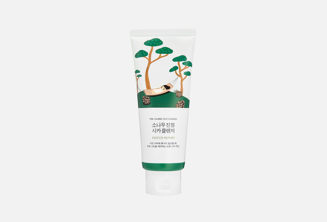 Изображение товара Мягкая пенка для лица Round Lab PINE CALMING CICA CLEANSER 150 мл очищение и увлажнение