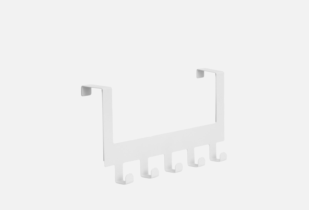 Изображение товара Дверная вешалка DeNASTIA 30x15,5 см из нержавеющей стали, белая