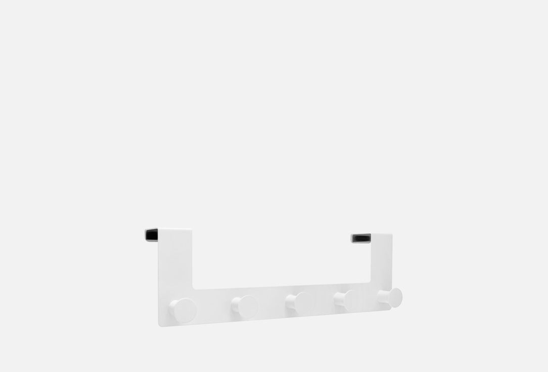 

Дверная вешалка DENASTIA, Белый, 5 крючков, 10.7x34.9x7, белый 1 шт