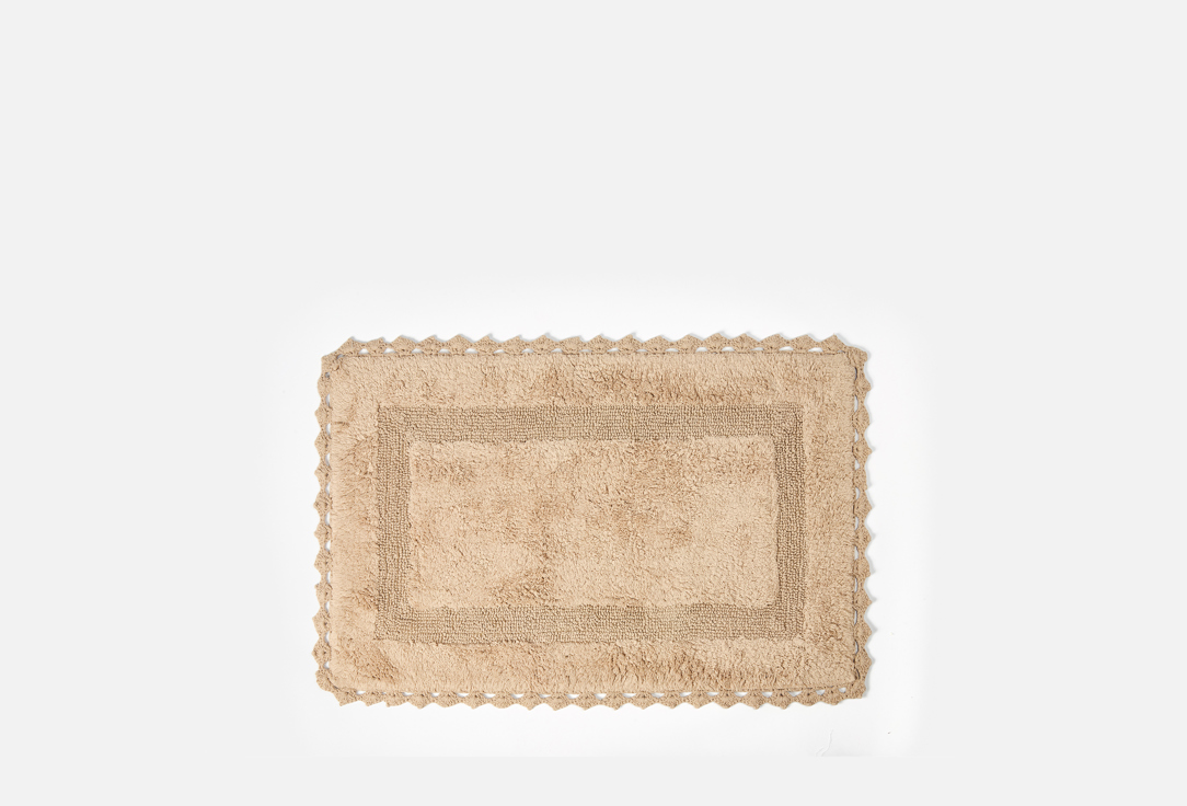 

Коврик для ван DENASTIA, Бежевый, 60x100, кружево, бежевый 1 шт